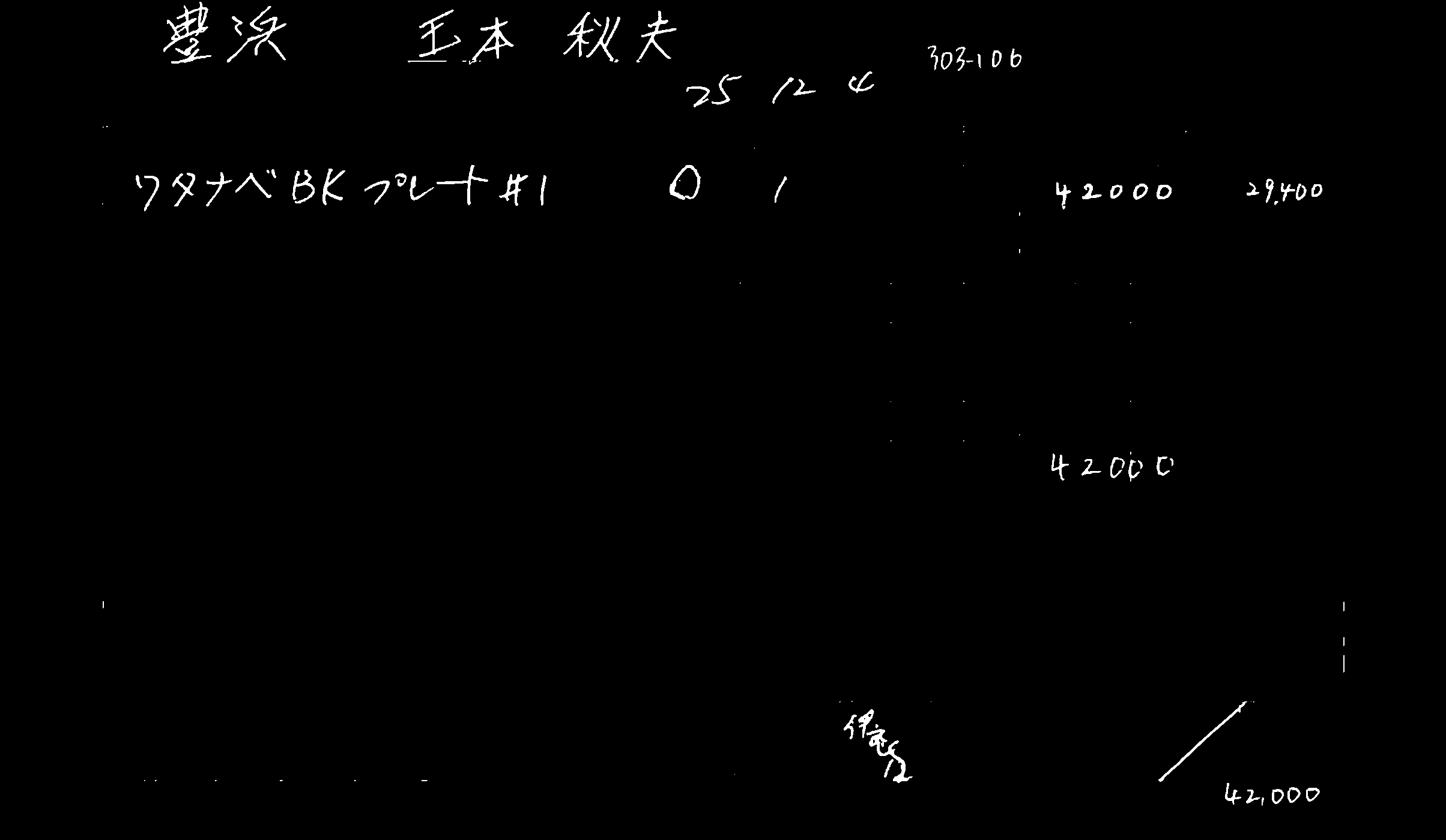 手書きだけのマスク画像